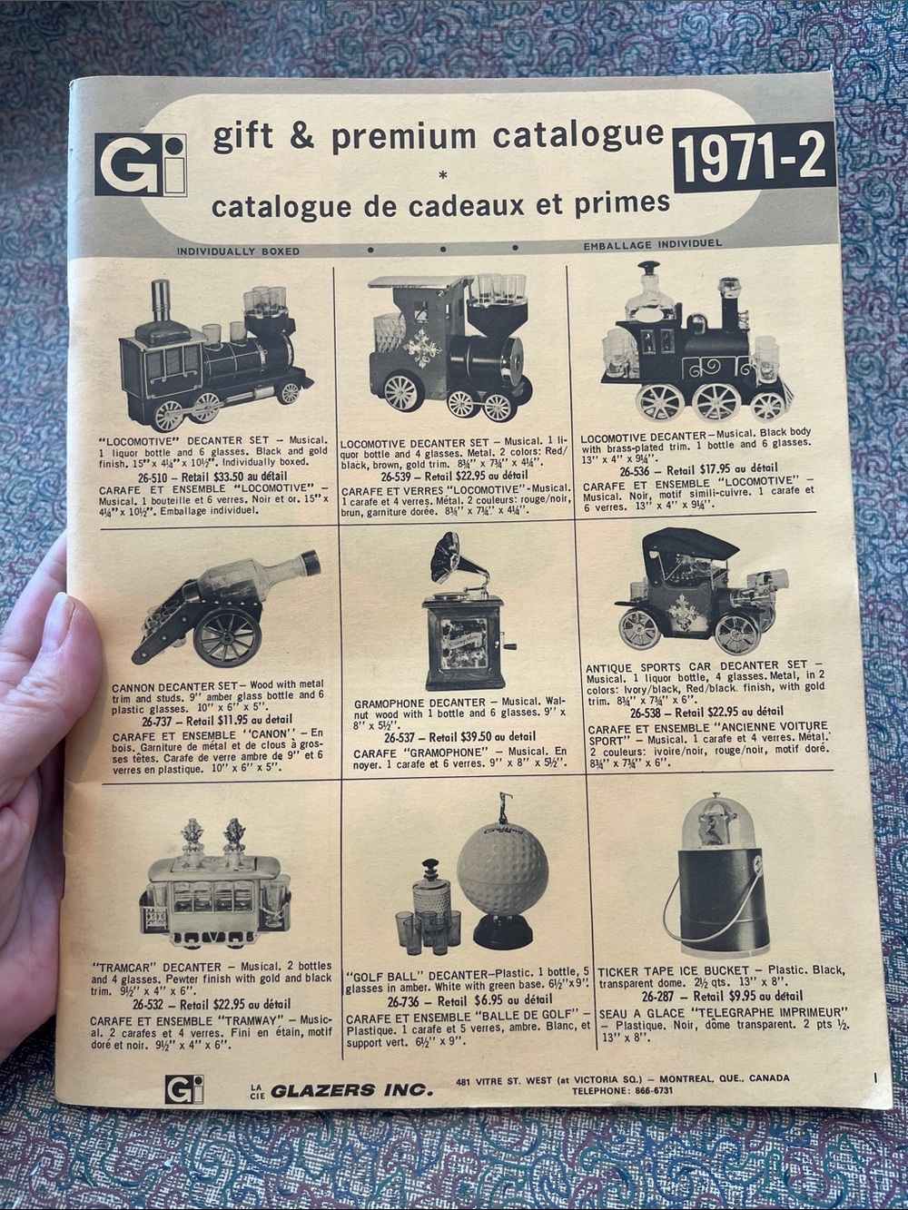 Vintage 1971-1972 Glaziers Inc. Gift & Premium Catalogue (rare ephemera)